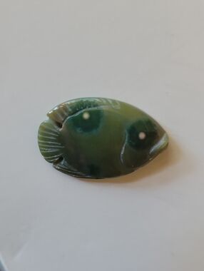 Ocean Jasper carved fish cabochon
